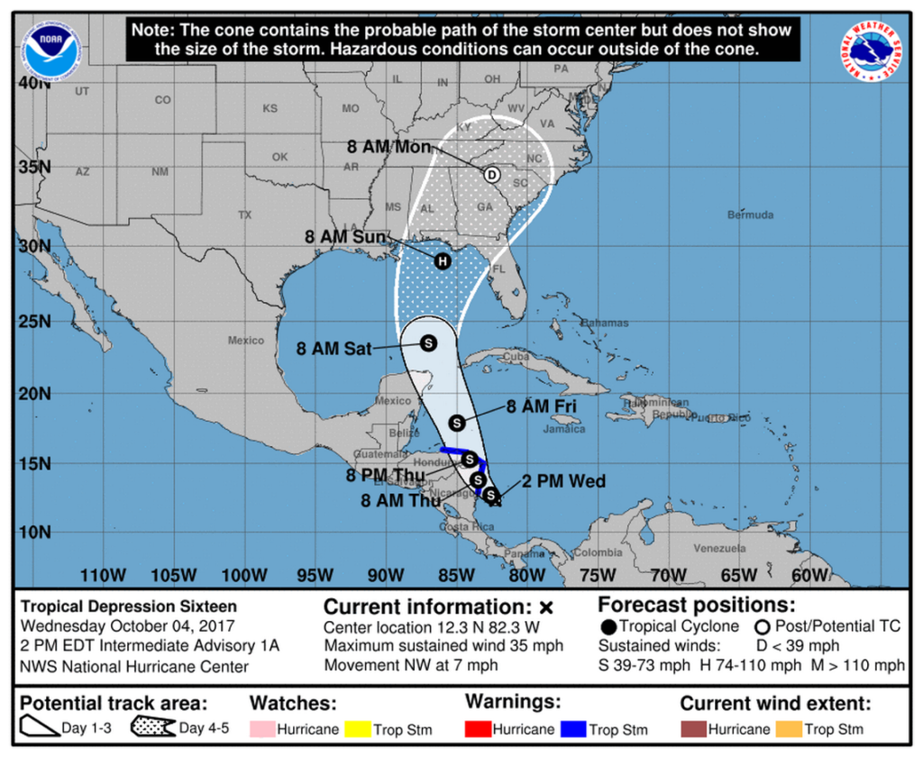 Season's 14th Named Storm Forms | National Hurricane Center